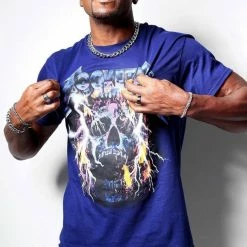 MENS TEES ZAKKERY GRAPHIC T-SHIRT-NAVY