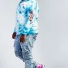 MENS HOODIES & SWEATSHIRTS Zayden Tye Dye Hoodie (Blue) Tops